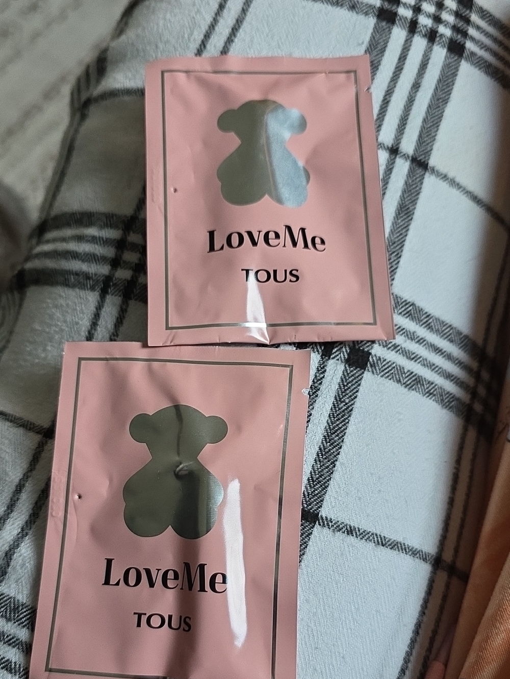 Tous LoveMe Pink Sachets with Metallic Silver Bear